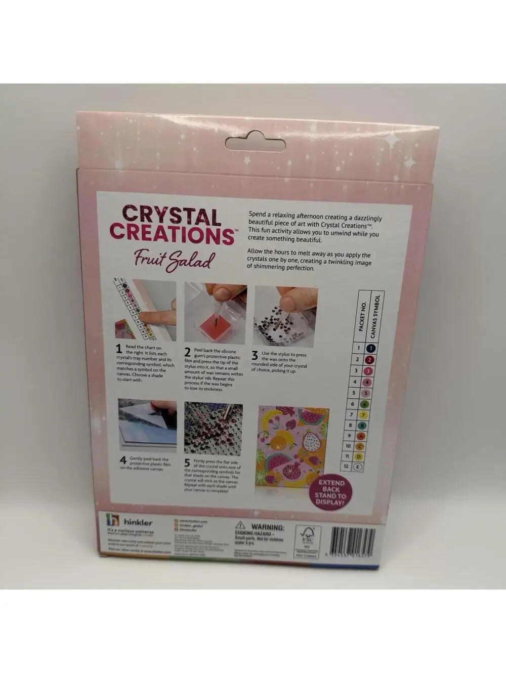 Artmaker Crystal Creations Diamond Art Kit  Gems - Fruit Salad Or Very Berry-NEW